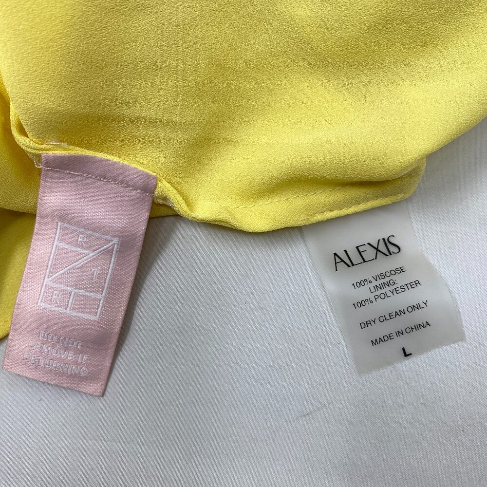 Alexis Yellow Pleated Maxi Halter Dress - Picture 16 of 16